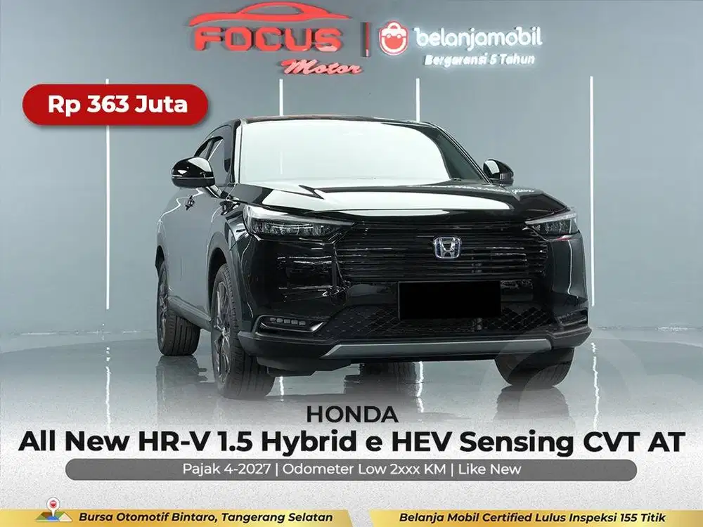 [ GARANSI 5THN KM LOW ] Honda HRV HR-V HR V 1.5 Hybrid 2024/2025/2026