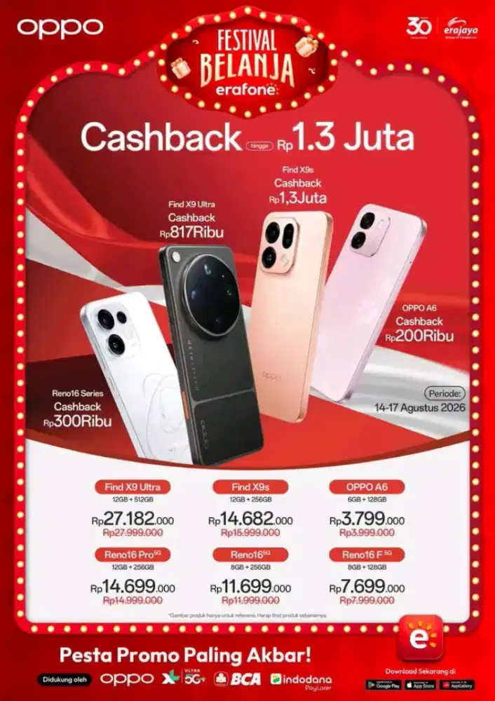 BELI OPPO TIPE APAPUN BANYAK BONUS NYA