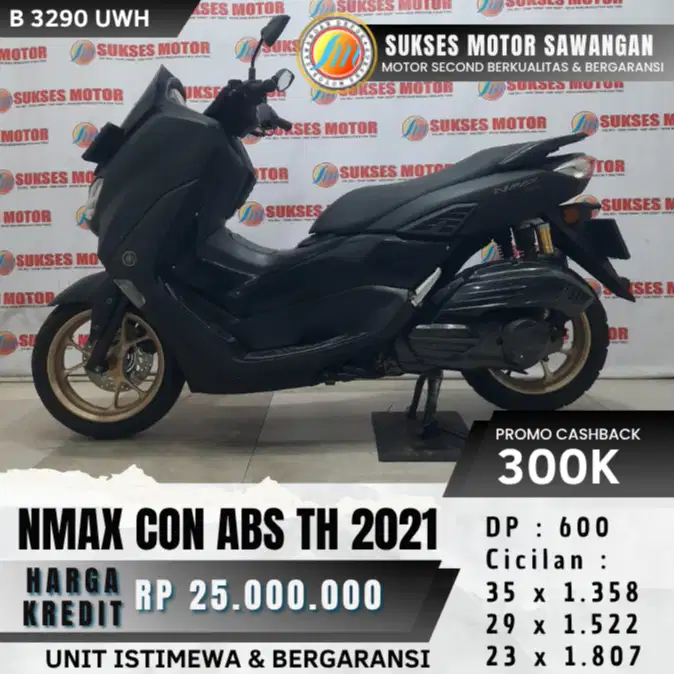 DP 600 RIBU YAMAHA NMAX NEW CON ABS TH 2021 N MAX KEYLES UNIT MULUS