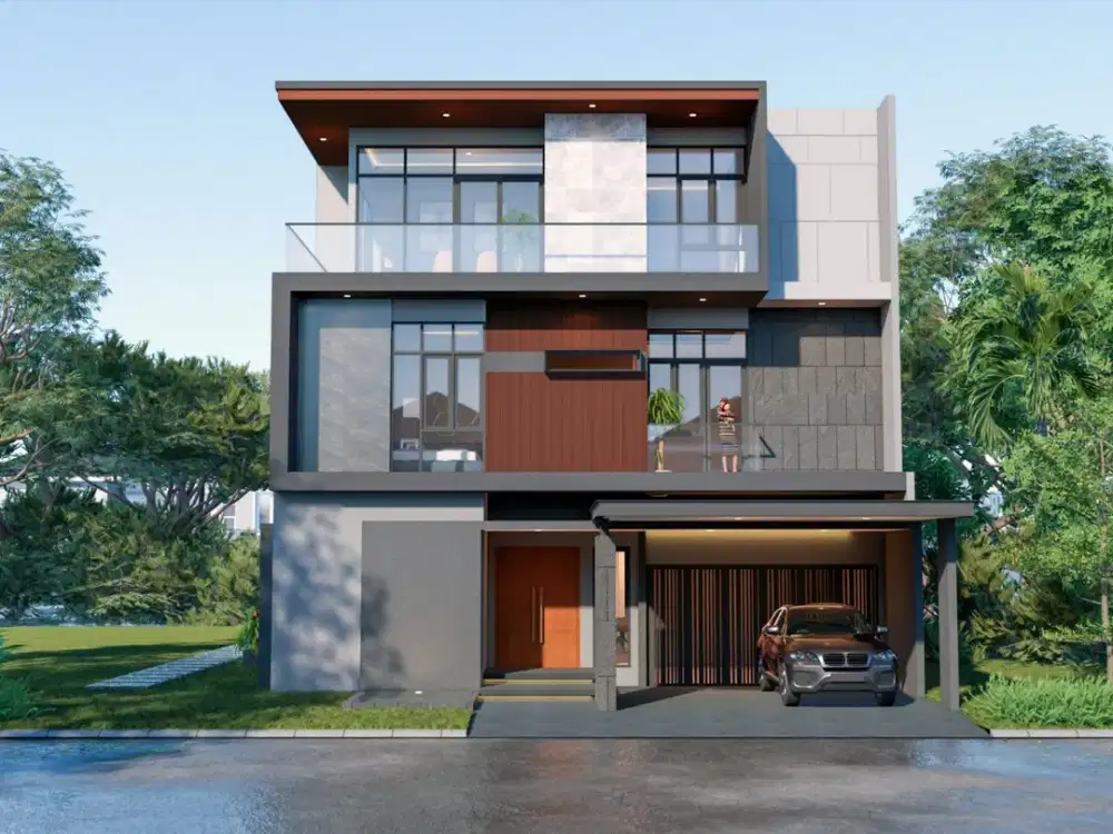 Luxury Brand New Modern Glass House  Cluster Foresta Giardina BSD