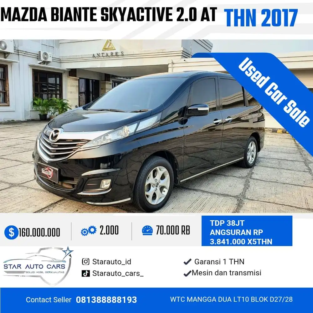 mazda biante skyactive 2.0 at