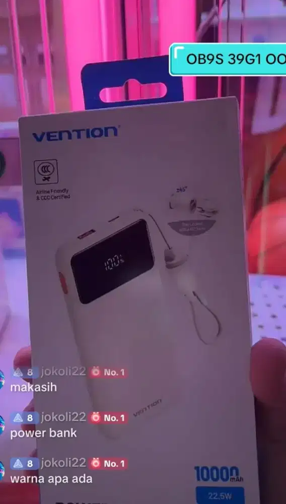 Di jual cepat power bank baru
