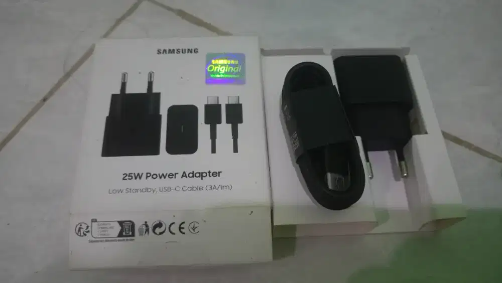 Charger Samsung original 100% type C to type C 25W 1 Meter
