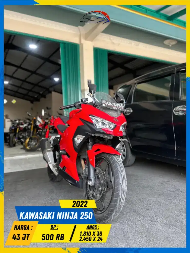 KAWASAKI NINJA 250 2022 PLAT AG NEGO BOSSKU HIKMAH MOTOR KEPUH MALANG