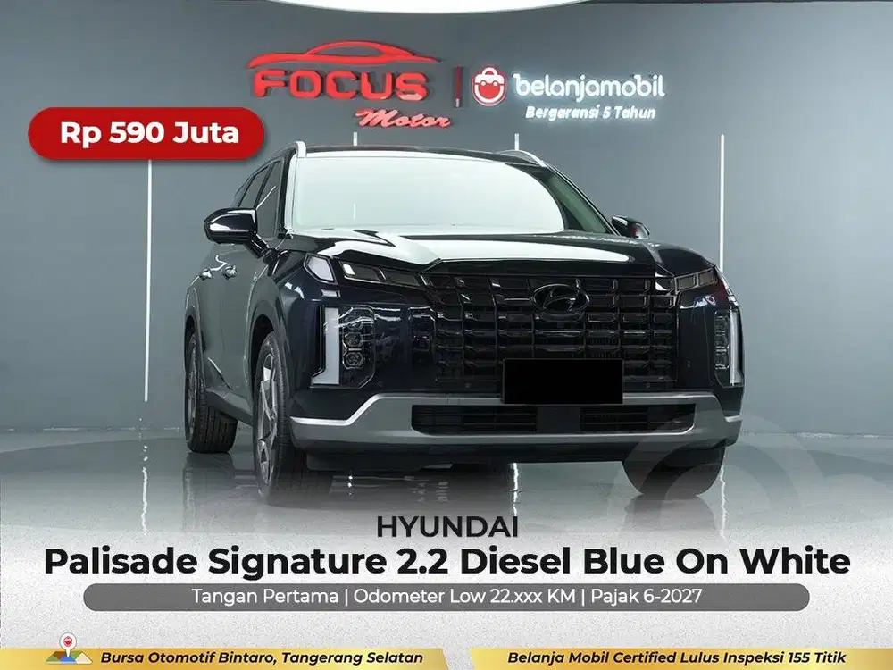 [GARANSI 5THN LOW KM] Hyundai Palisade Signature Diesel 2022/2023/2024