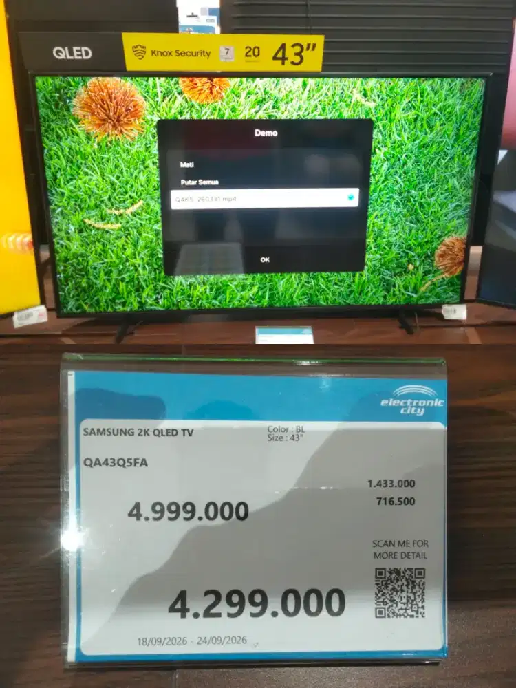 SAMSUNG 2K QLED TV 43