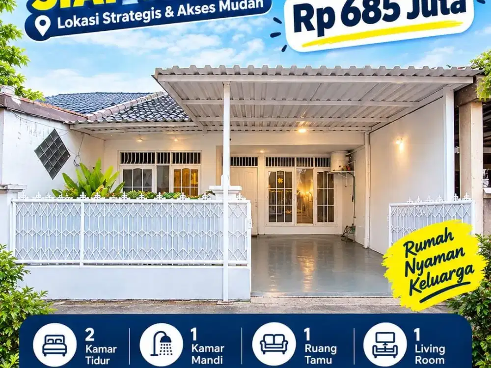 Dijual Rumah Jatirasa Jatiasih Bekasi LT 90 LB 70 SHM Harga 685 Juta