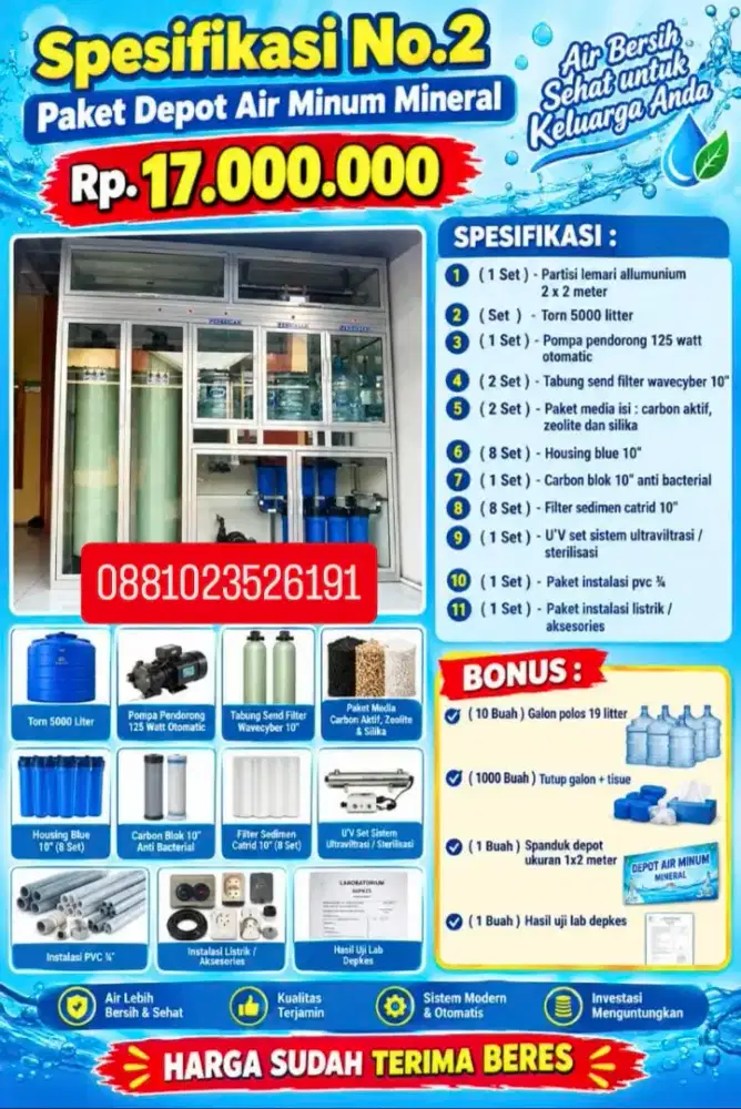 PAKET DEPOT AIR MINUM ISI ULANG