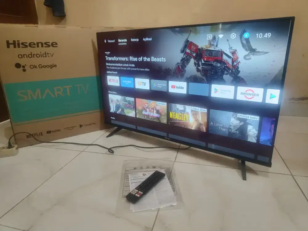 Smart android tv 43 inch hisense mulus