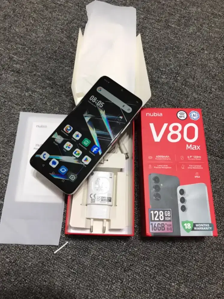 Nubia v80max 8+8/128 Fullshet (like new)