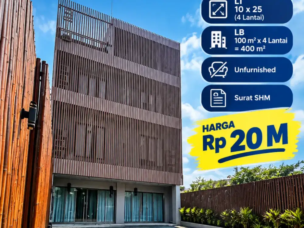 Dijual Office Space 4 Lantai Jakarta Utara Dekat Pelabuhan Tanjung Priok SHM