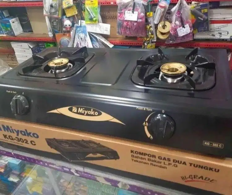 dijual kompor gas miyako 2 tungku