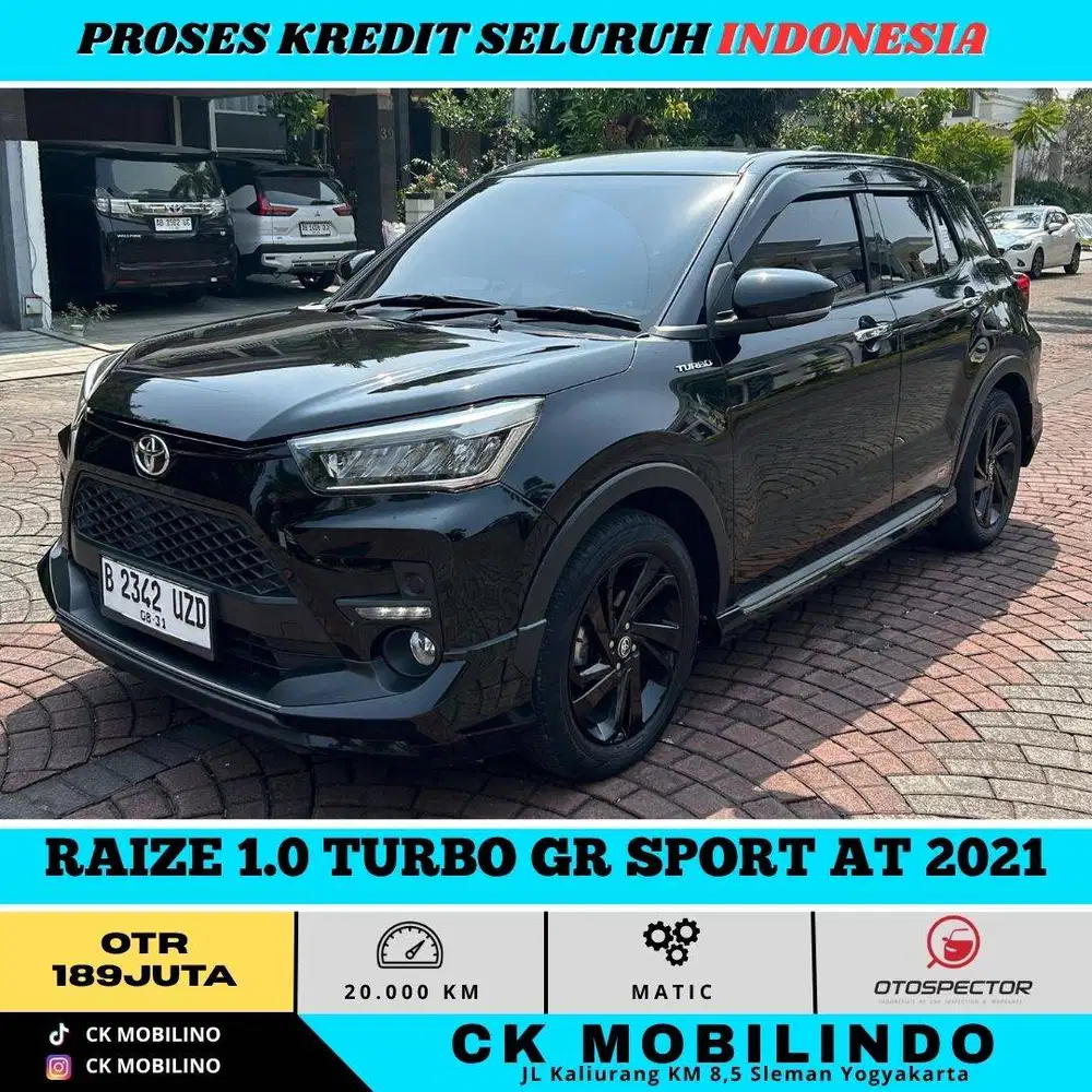 RAIZE 1.0 TURBO GR SPORT AT 2021 HITAM PEMAKAIAN 2022 PROMO KREDIT