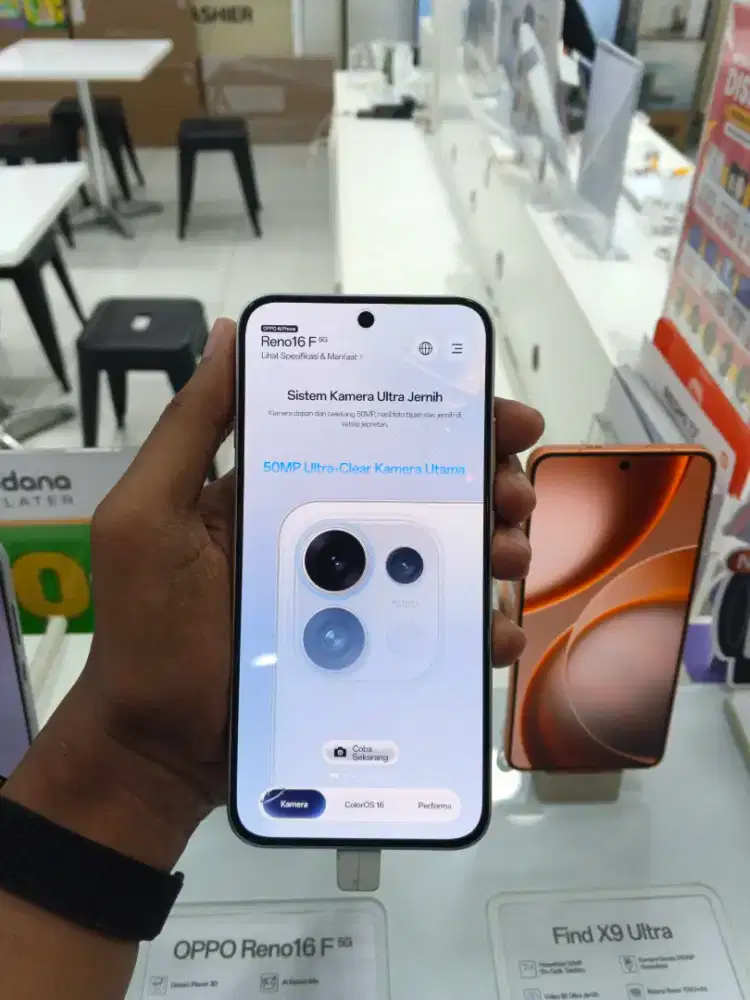 OPPO RENO16F 5G, CICILAN TANPA DP CUKUP KTP