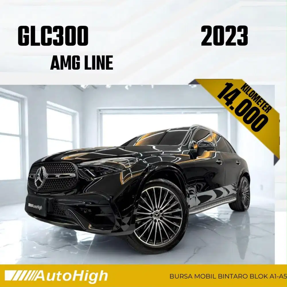 DP10% [Km14.000] GLC300 AMG 2023 Black / GLC 300 Reg 2024 #AUTOHIGH