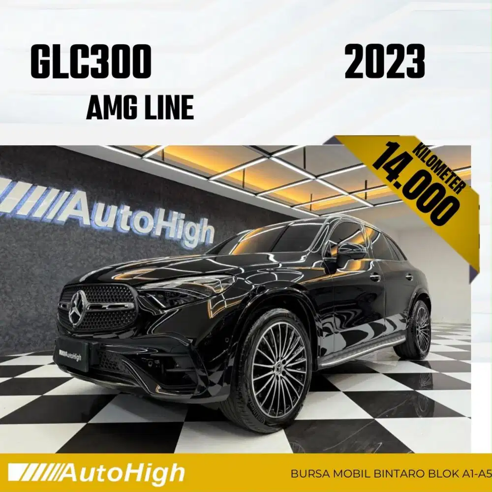 DP10% [Km14.000] GLC300 AMG 2023 Black / GLC 300 Reg 2025 #AUTOHIGH