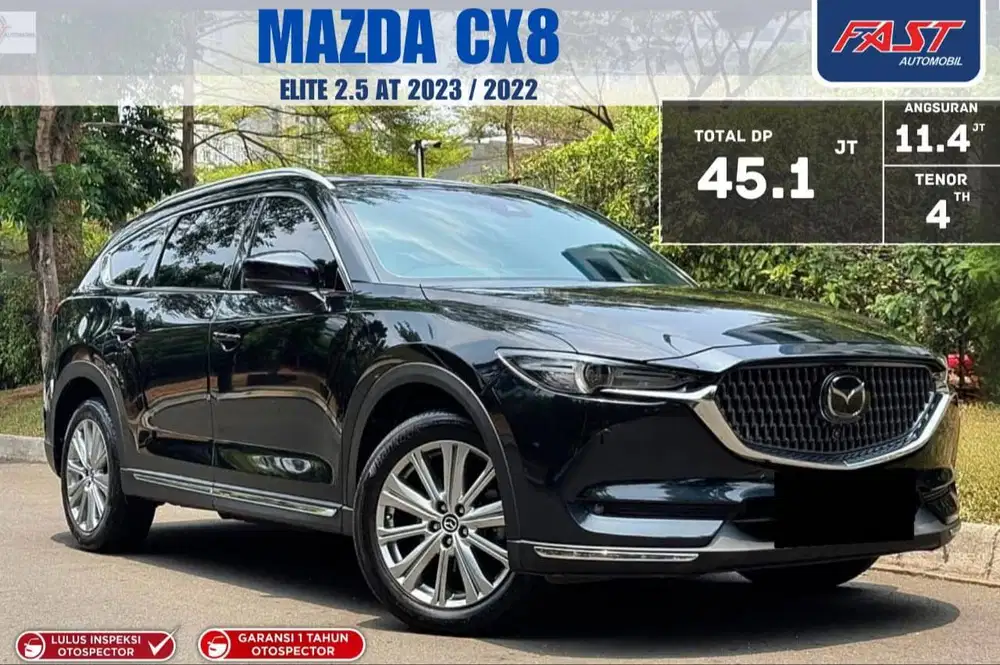 LOW KM.39RB MAZDA CX8 ELITE 2022/2023 AT 2.5 GARANSI 1TH MATIC