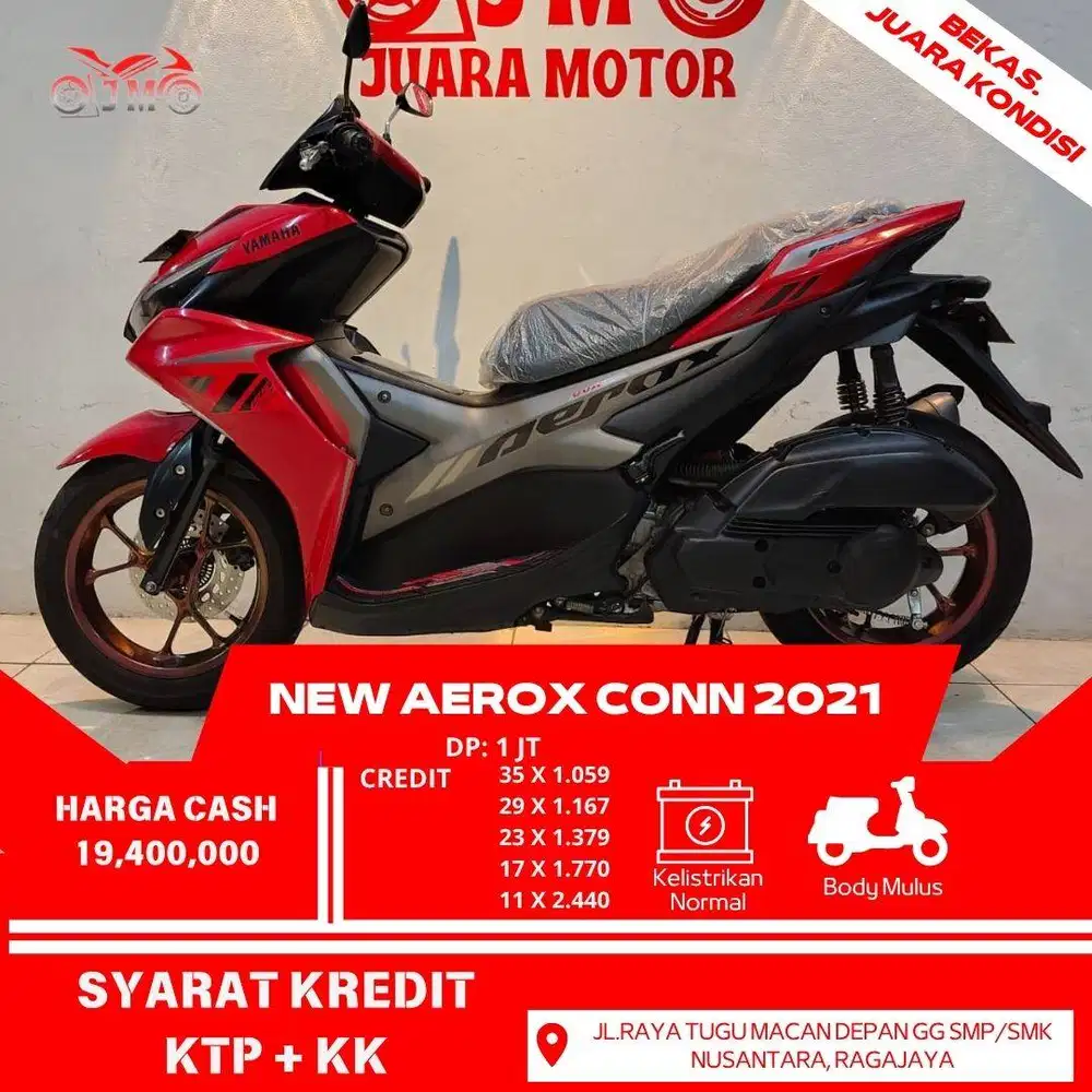 NEW AEROX CONN 2021 KREDIT DP MULAI 1 JT PROSES MUDAH DAN CEPAT