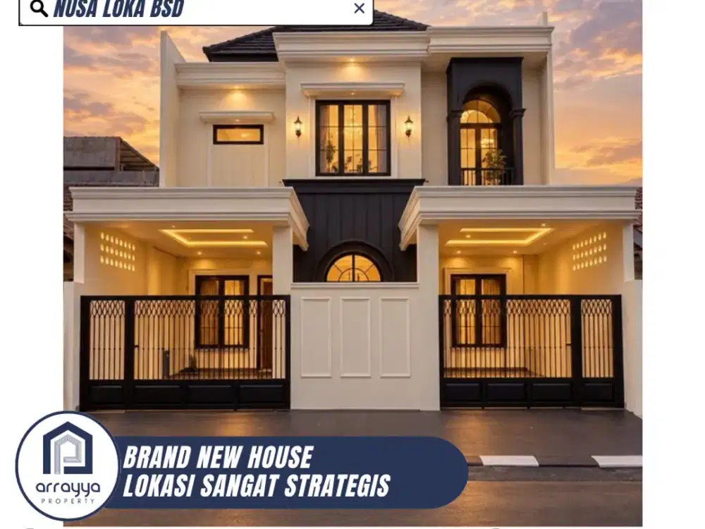 BRAND NEW CLASSIC MODERN HOUSE NUSA LOKA BSD CITY (HRB203)