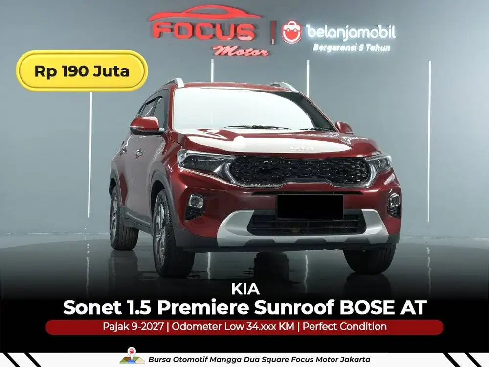 [ GARANSI 5THN ] KIA Sonet 1.5 Premiere Sunroof BOSE 2021/2022/2023