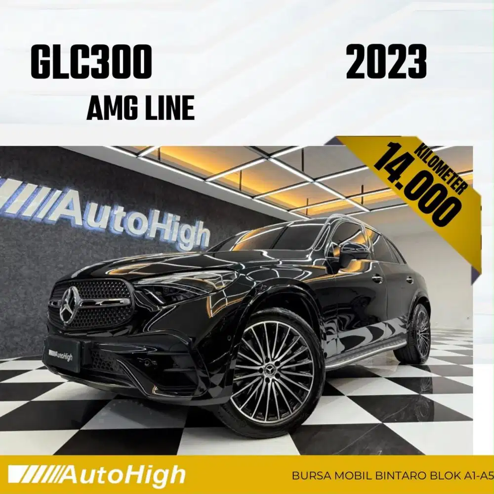 DP10% [Km14.000] GLC300 AMG 2023 Black / GLC 300 Reg 2024 #AUTOHIGH