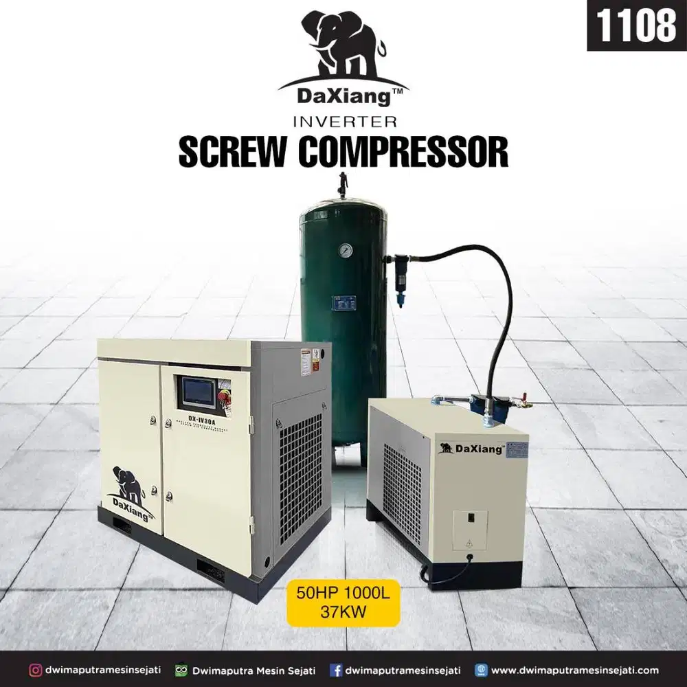 KOMPRESOR ANGIN SCREW - PERMANENT MAGNET SCREW AIR COMPRESSOR DAXIANG