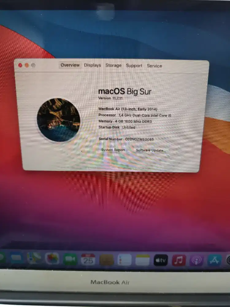 Macbook air 13inc 2014