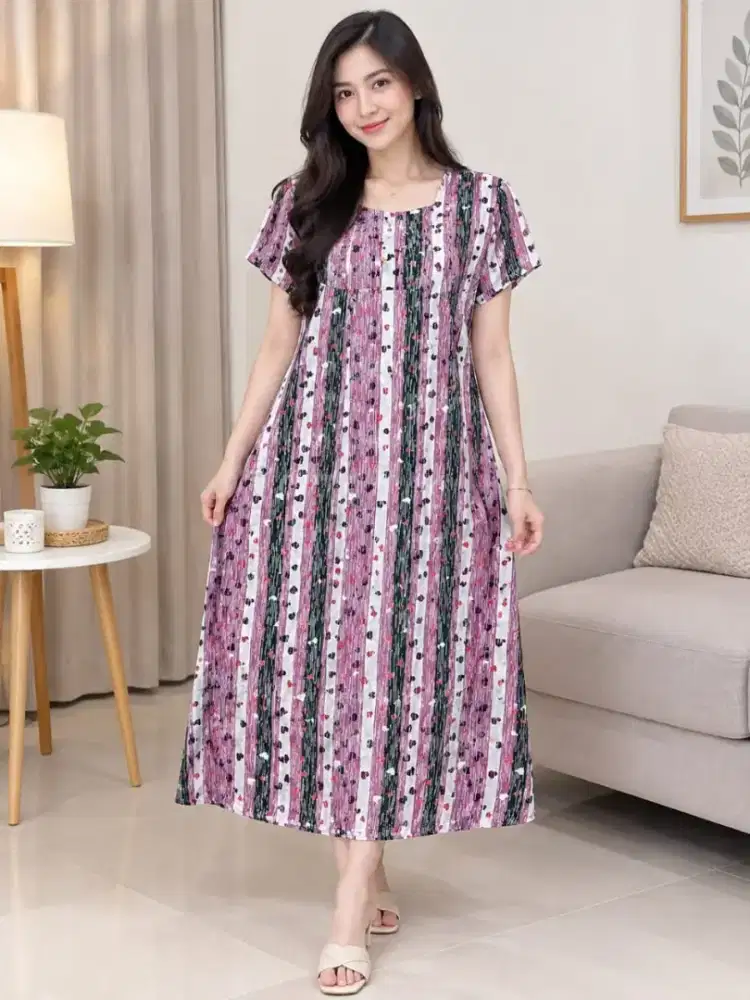 Pakaian wanita daster batik print
