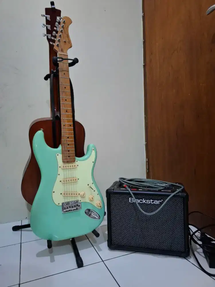 Gitar Elektrik Bacchus BST-1 RSM + Ampli Blackstar ID CORE 10 V4