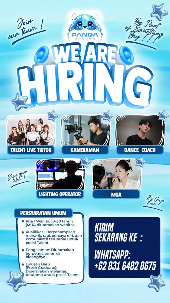 Lowongan Talent live TikTok