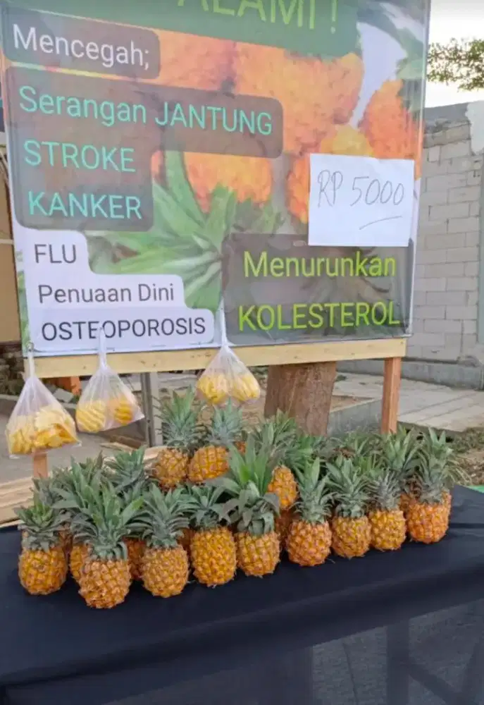 Jualan Nanas Madu Di Pinggir Jalan