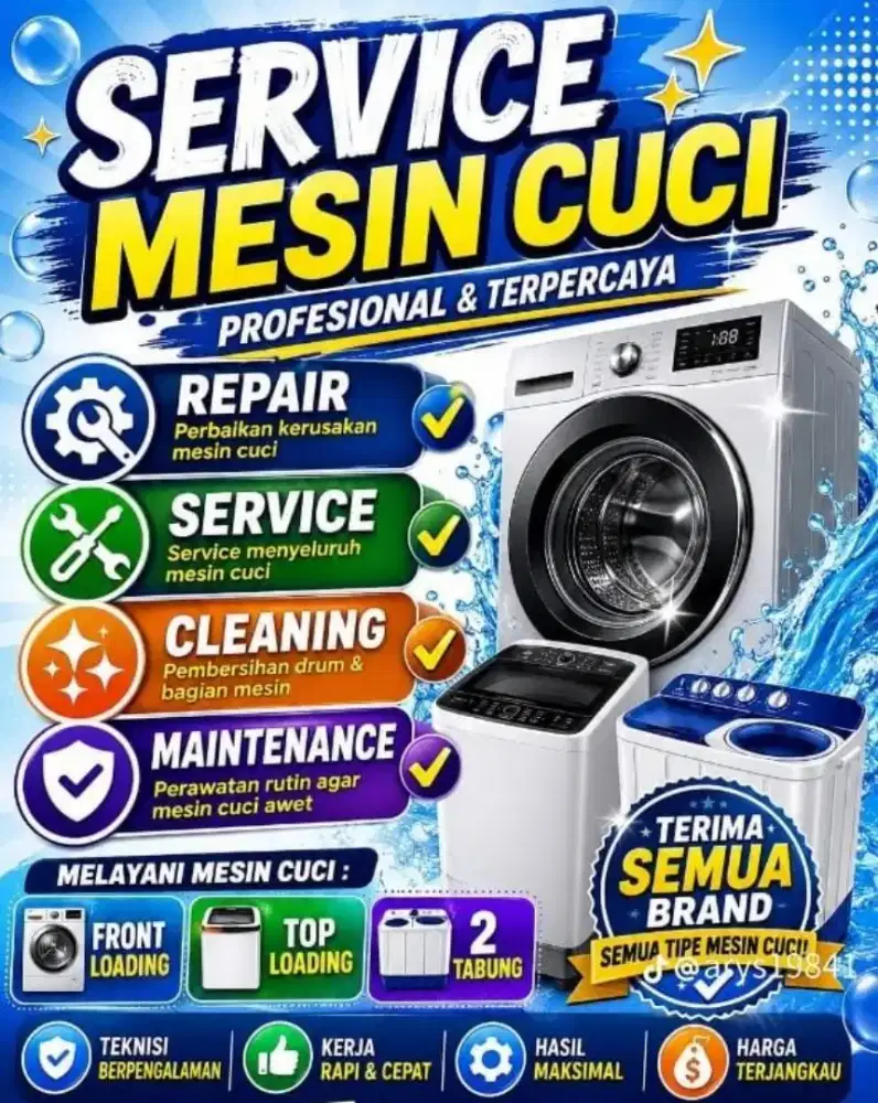 Service mesin cuci all