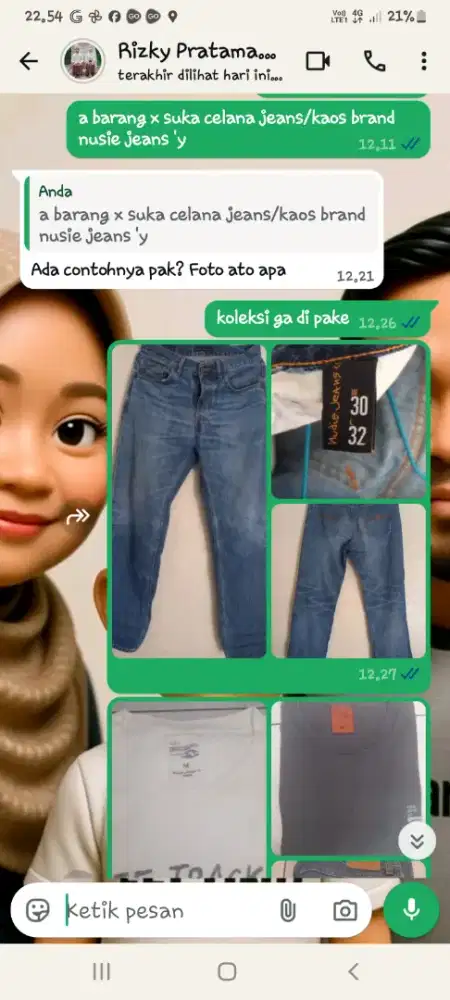 Nudie Jeans toff tony

- W30 L32

-koas size M