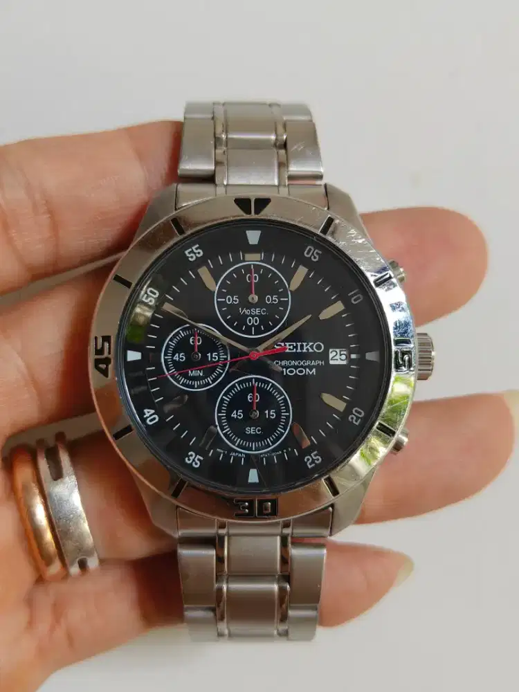 Seiko pria Chronograph SKS401P1 original bekas bagus normal semua