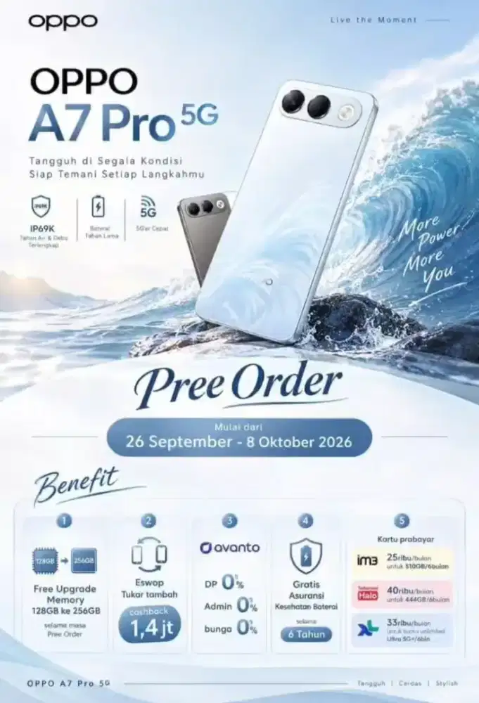 PRE ORDER OPPO A7 PRO 5G