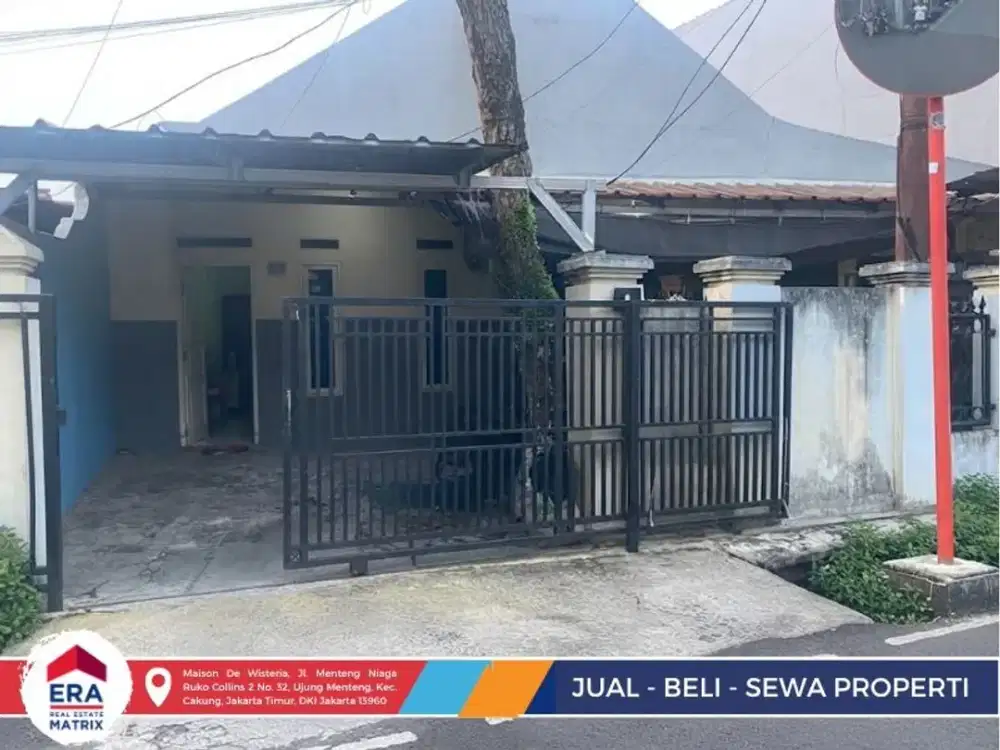 Jual Cepat Rumah + Kontrakan Strategis Kramatjati, Rumah 1 KT 1 KM + Kontrakan 2 KT 2 KM, Harga 1,8 M