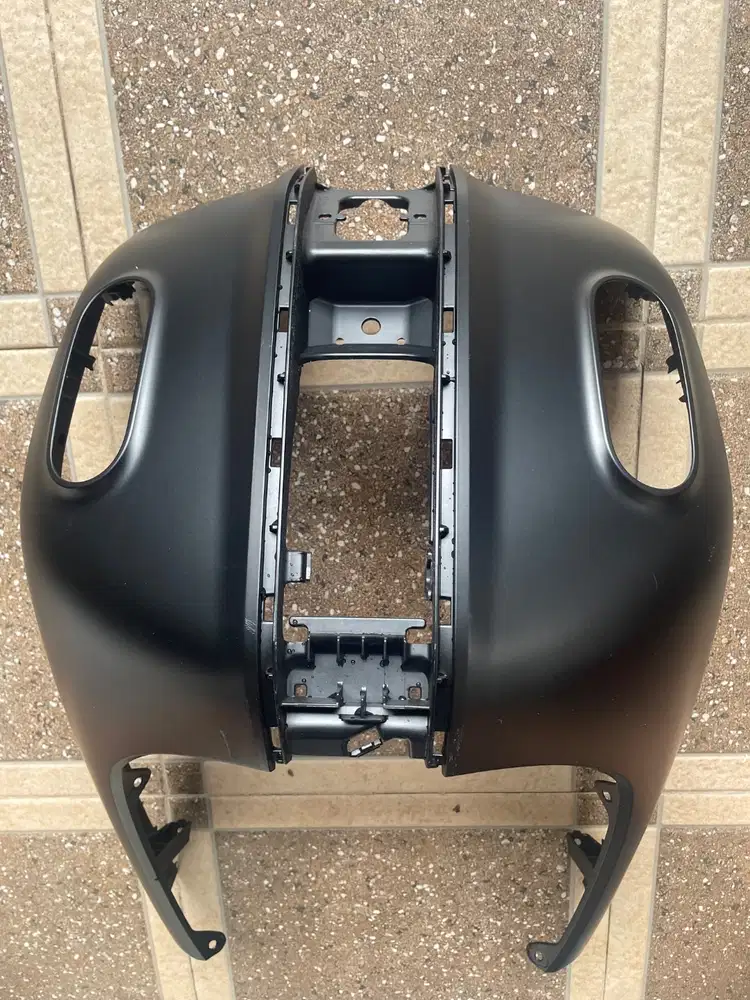 Body depan Yamaha fazzio warna hitam doff