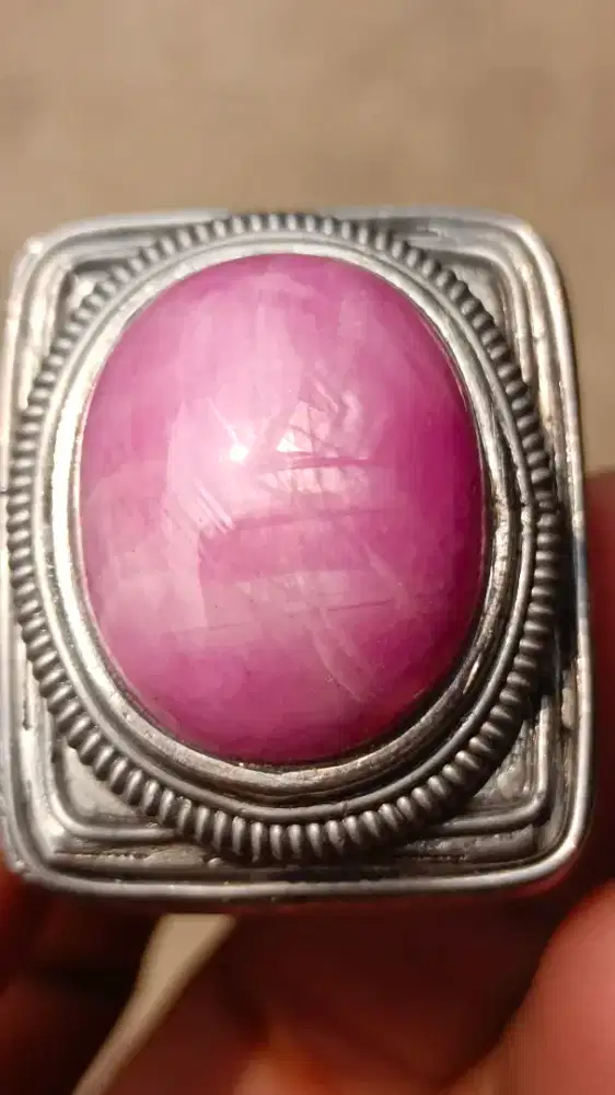 Batu Permata Ruby Corundum Burma BerCertificate Gemology International