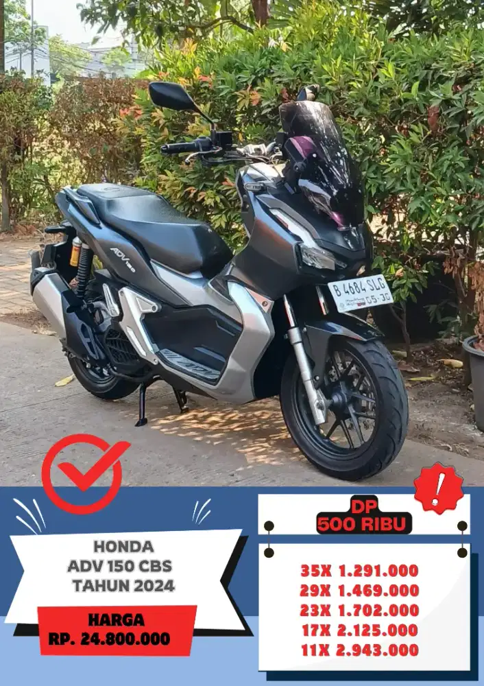 Honda ADV 150 CBS Tahun 2020 DP 500 Ribu Siap Pakai