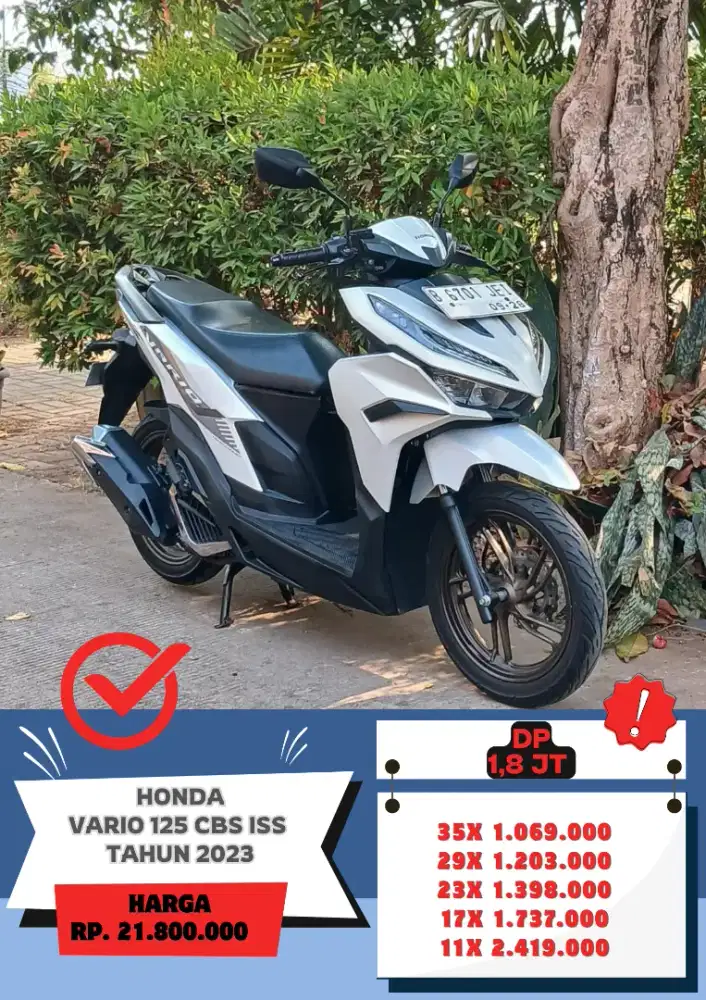 Honda Vario 125 CBS ISS Tahun 2023 Siap Pakai