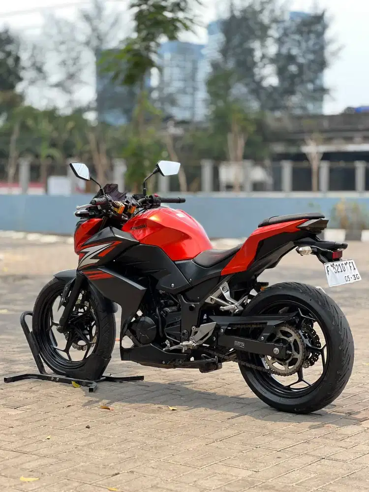 KAWASAKI Z250 FI 2014 ORANGE KM LOW PAJAK PANJANG TANPA PR