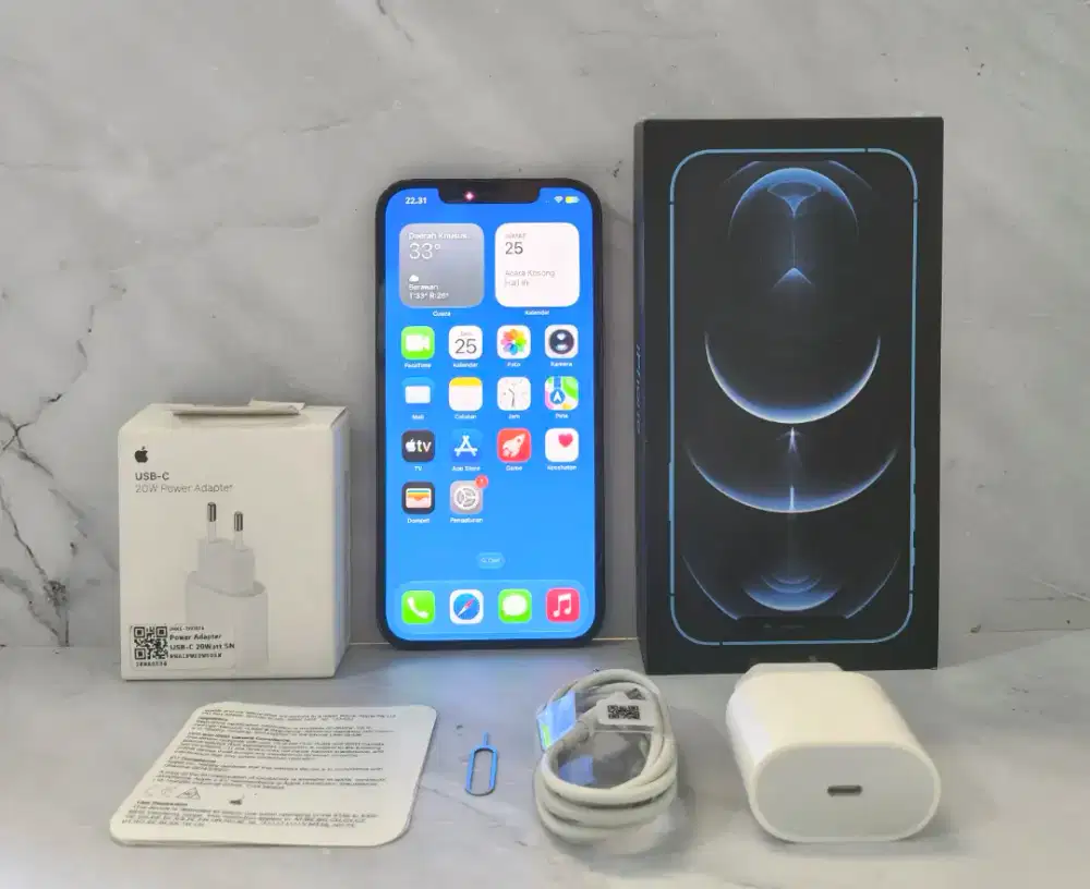 iPhone 12 Pro Max 128GB 128 | Second Mulus | Garansi Inter | Original