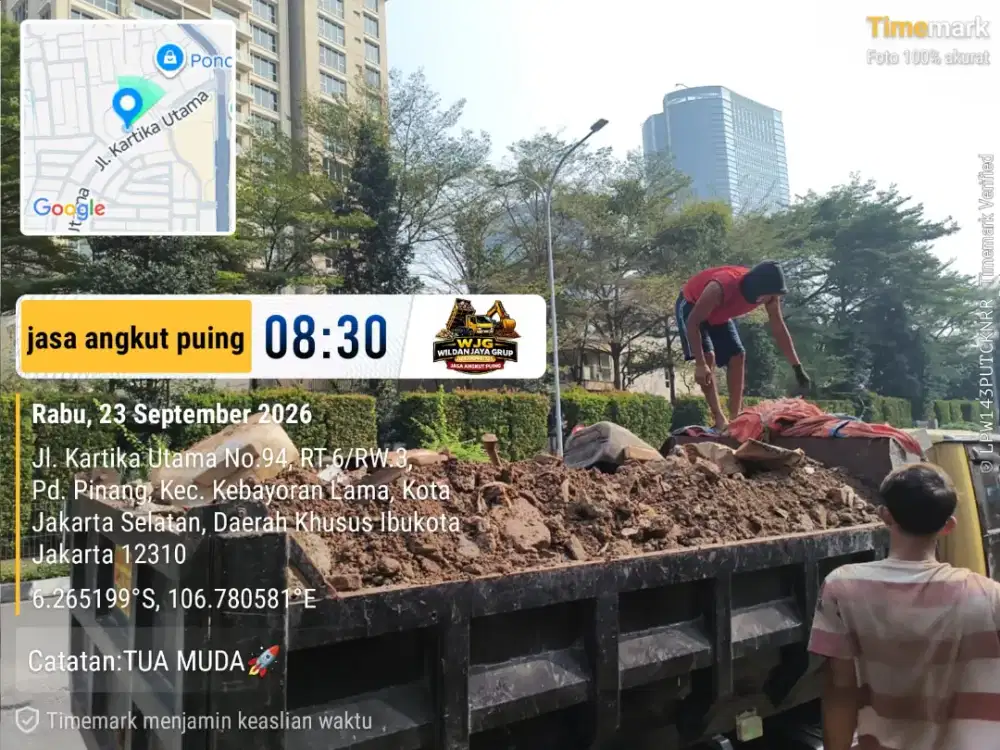 Jasa buang puing dan angkut sampah