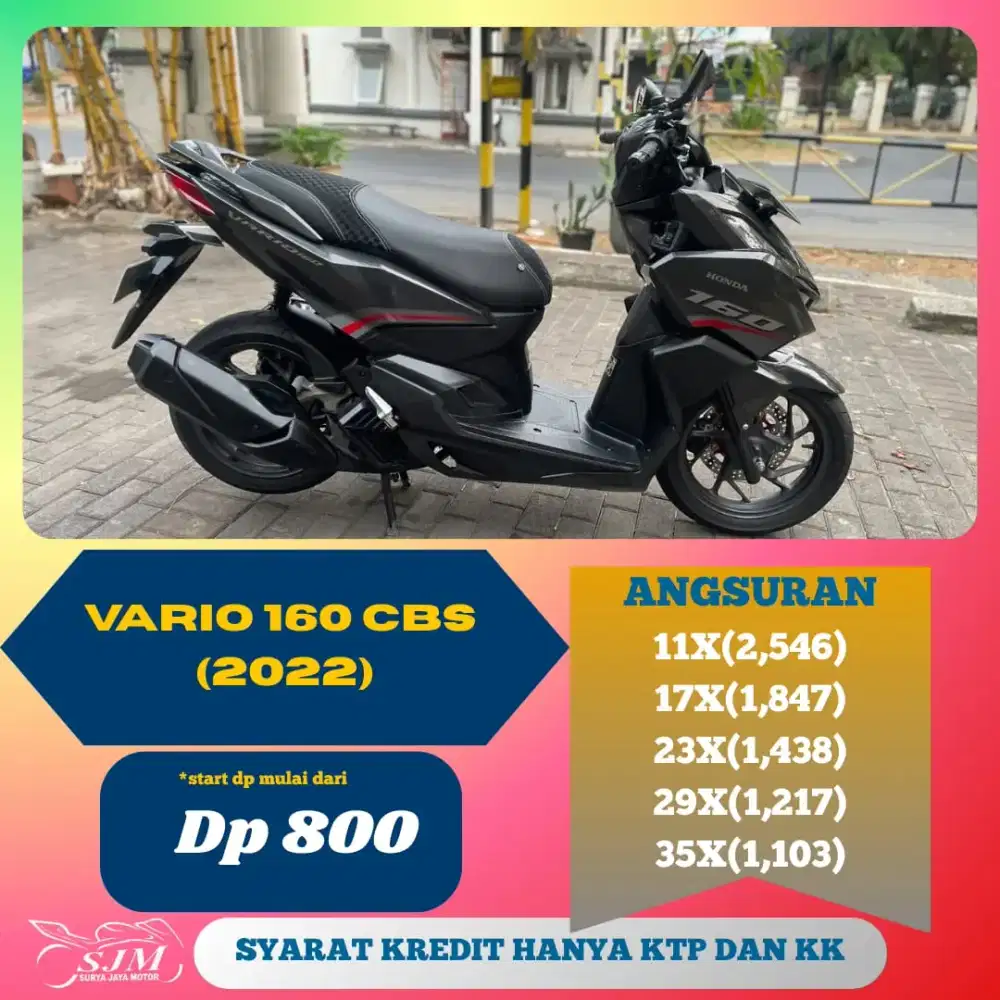 HONDA VARIO 160 CBS 2022 PROMO DP 800RB