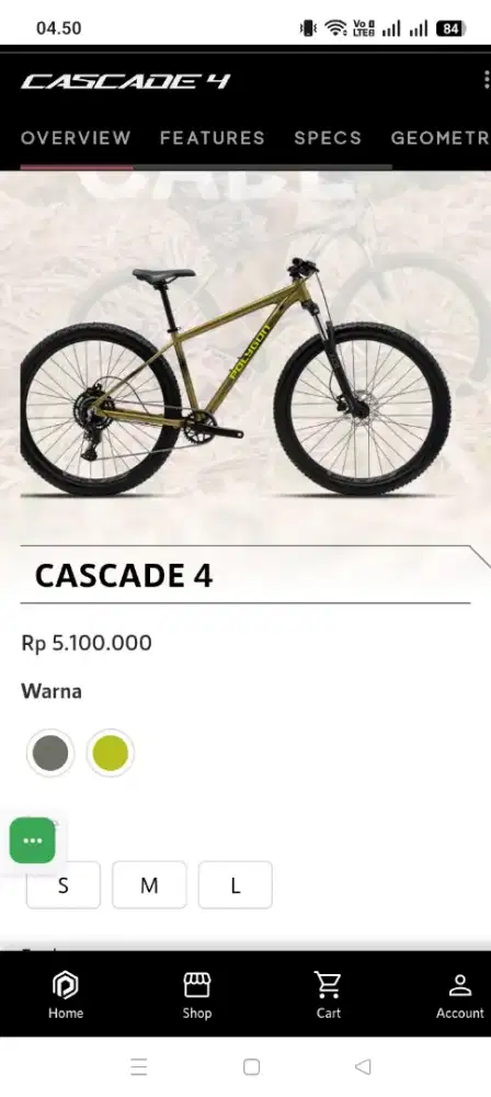 POLYGON cascade 4 2026 like new size L