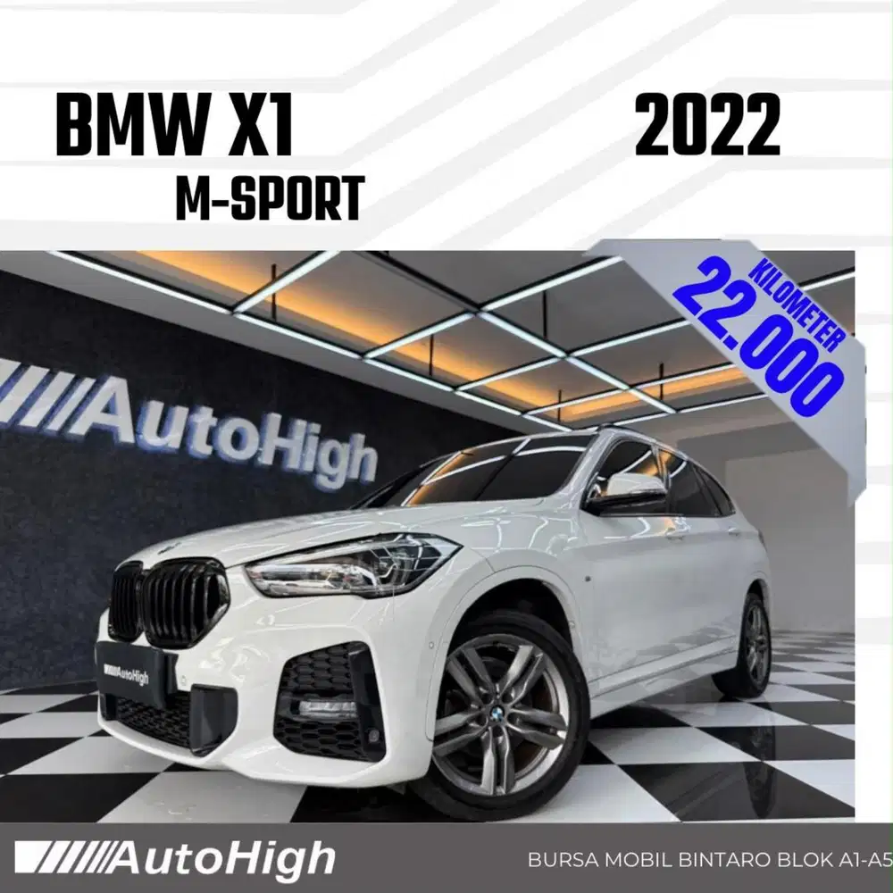 DP10% [Km22.000] X1 M-Sport 2022 White Reg 2021 #AUTOHIGH