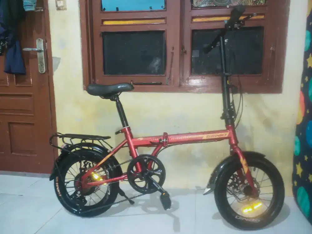 sepeda lipat genio f371 Ban 16 inch.