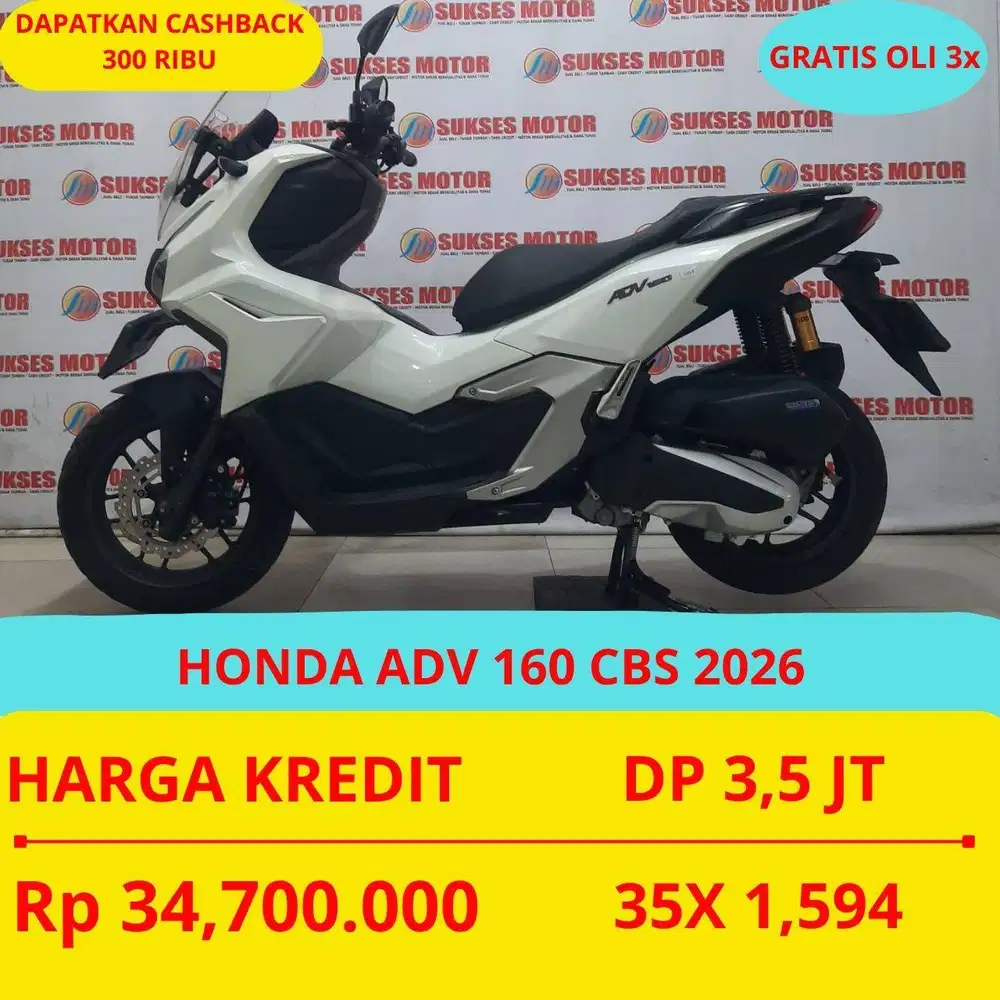 HONDA ADV 160 CBS 2026 DP MURAH 3,5 JUTA GUYSS