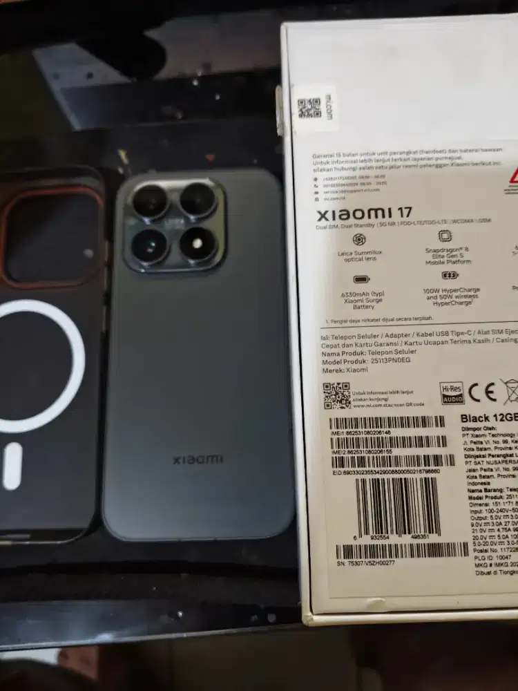 Xiaomi 17 12/256 Like New Garansi On