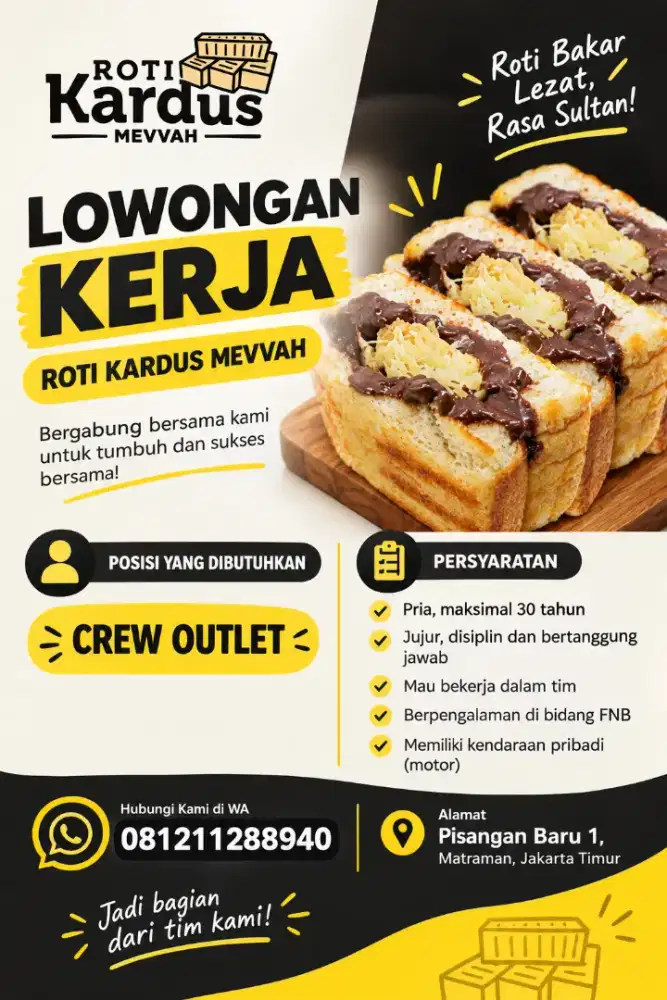 Crew Outlet Roti Bakar